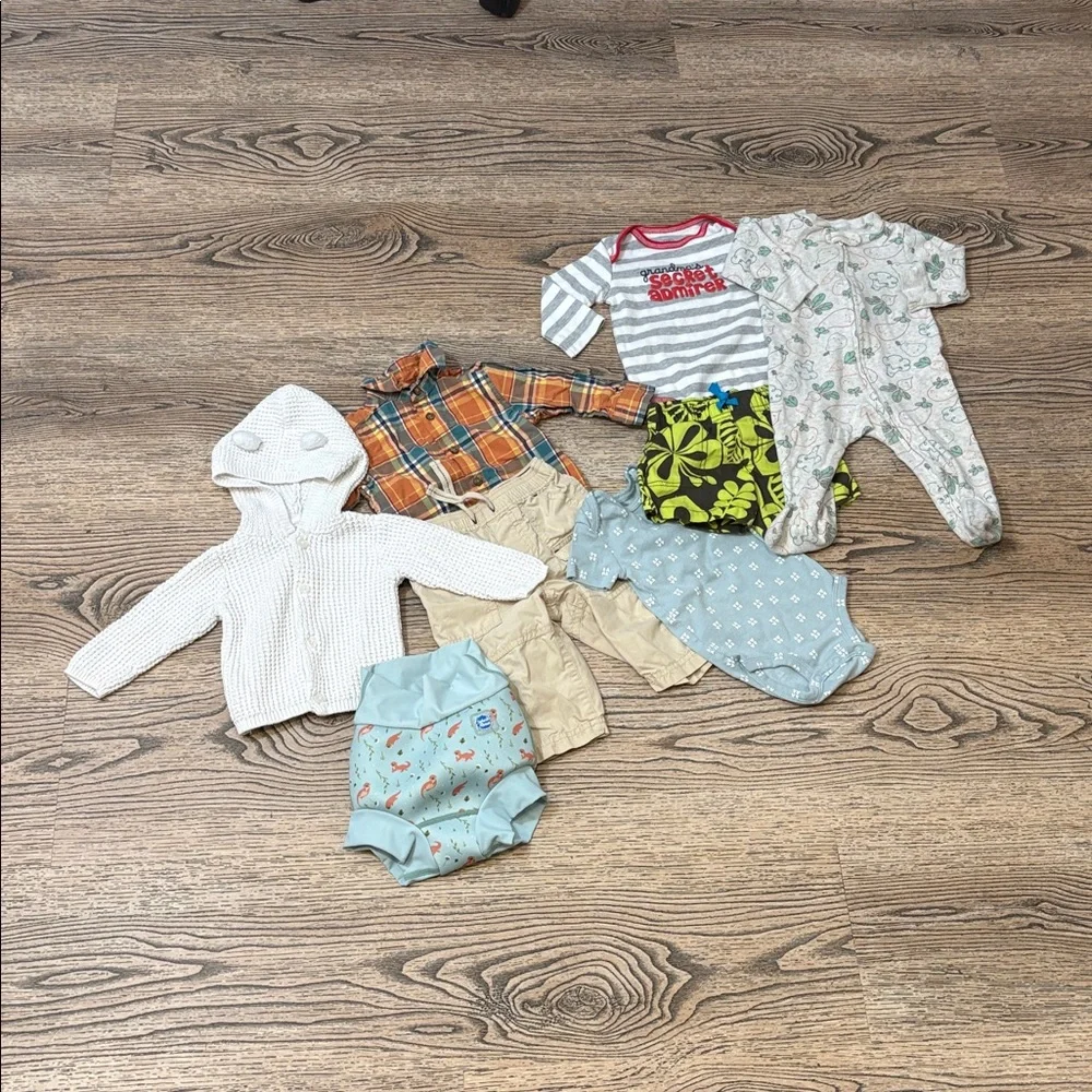 Baby boy clothes bundle size 6 months